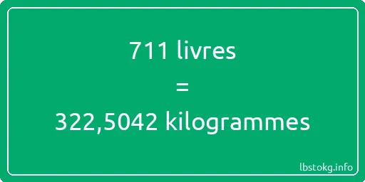 711 lbs à kg - 711 livres aux kilogrammes