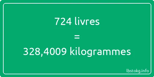 724 lbs à kg - 724 livres aux kilogrammes