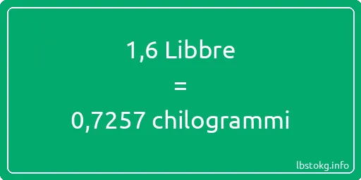 1-6 Libbre a chilogrammi - 1-6 Libbre a chilogrammi