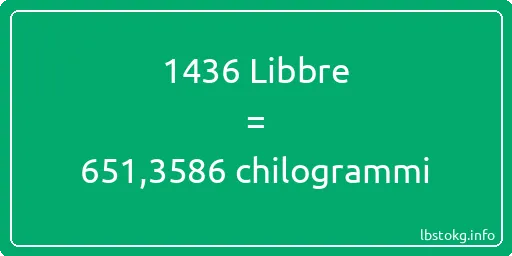 1436 Libbre a chilogrammi - 1436 Libbre a chilogrammi