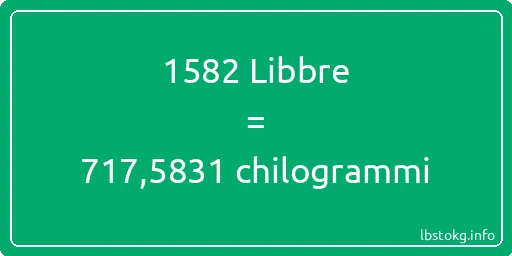 1582 Libbre a chilogrammi - 1582 Libbre a chilogrammi