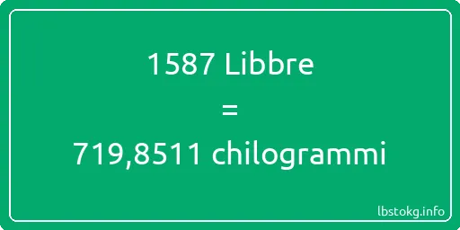 1587 Libbre a chilogrammi - 1587 Libbre a chilogrammi