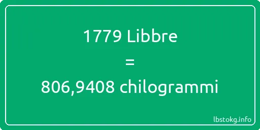 1779 Libbre a chilogrammi - 1779 Libbre a chilogrammi