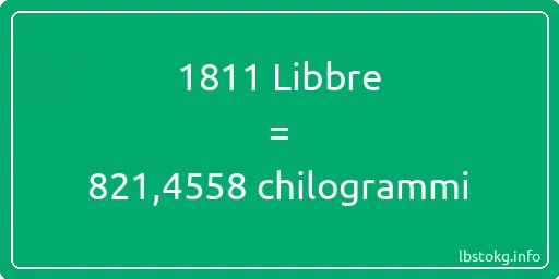 1811 Libbre a chilogrammi - 1811 Libbre a chilogrammi