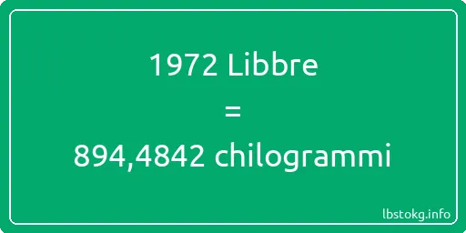 1972 Libbre a chilogrammi - 1972 Libbre a chilogrammi