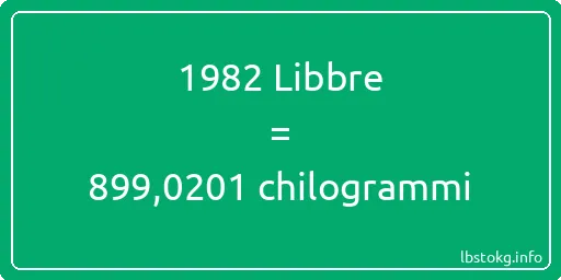 1982 Libbre a chilogrammi - 1982 Libbre a chilogrammi