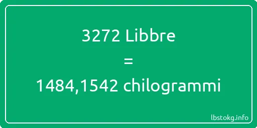 3272 Libbre a chilogrammi - 3272 Libbre a chilogrammi