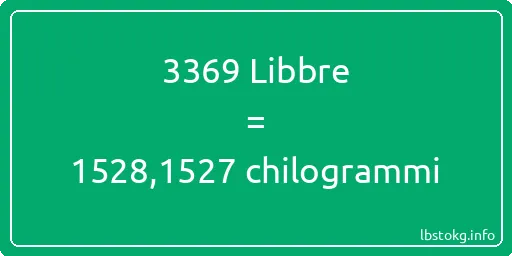 3369 Libbre a chilogrammi - 3369 Libbre a chilogrammi