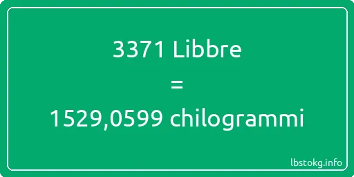 3371 Libbre a chilogrammi - 3371 Libbre a chilogrammi