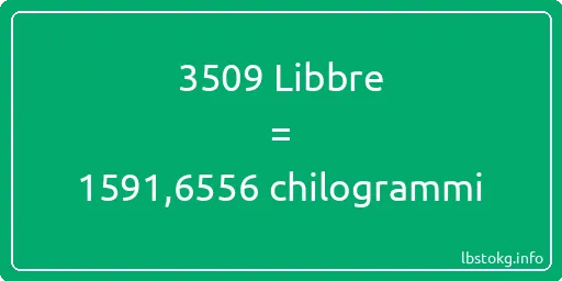 3509 Libbre a chilogrammi - 3509 Libbre a chilogrammi