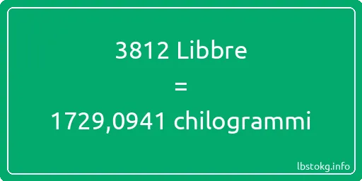 3812 Libbre a chilogrammi - 3812 Libbre a chilogrammi