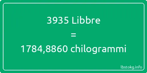 3935 Libbre a chilogrammi - 3935 Libbre a chilogrammi