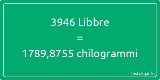 3946 Libbre a chilogrammi - 3946 Libbre a chilogrammi