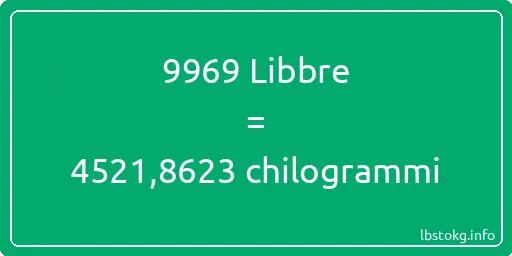 9969 Libbre a chilogrammi - 9969 Libbre a chilogrammi