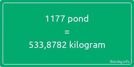 1177 pond naar kilogram - 1177 pond naar kilogram