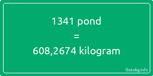 1341 pond naar kilogram - 1341 pond naar kilogram