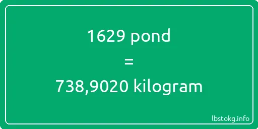 1629 pond naar kilogram - 1629 pond naar kilogram