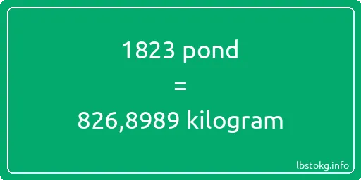 1823 pond naar kilogram - 1823 pond naar kilogram