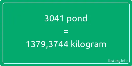 3041 pond naar kilogram - 3041 pond naar kilogram