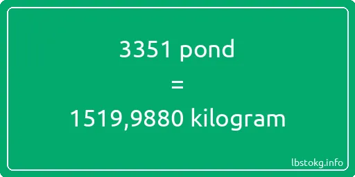 3351 pond naar kilogram - 3351 pond naar kilogram