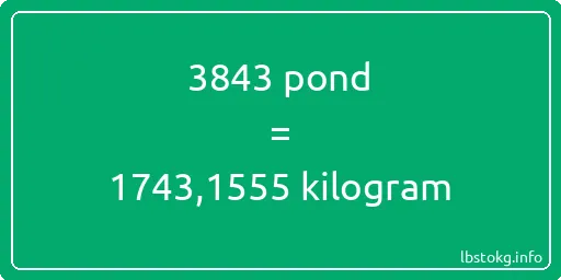 3843 pond naar kilogram - 3843 pond naar kilogram