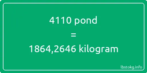 4110 pond naar kilogram - 4110 pond naar kilogram