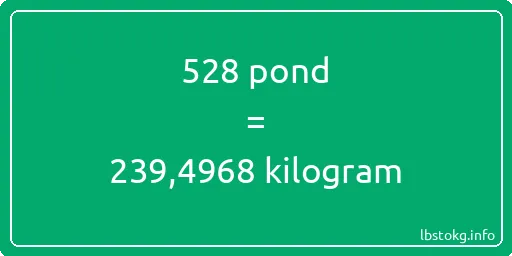 528 pond naar kilogram - 528 pond naar kilogram