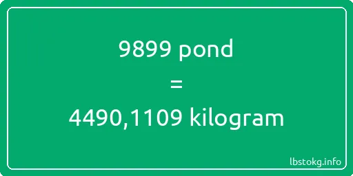 9899 pond naar kilogram - 9899 pond naar kilogram