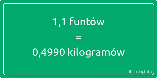 1-1 funtów do kilogramów - 1-1 funtów do kilogramów