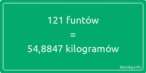 121 funtów do kilogramów - 121 funtów do kilogramów