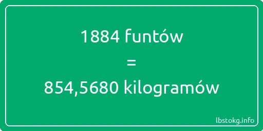 1884 funtów do kilogramów - 1884 funtów do kilogramów