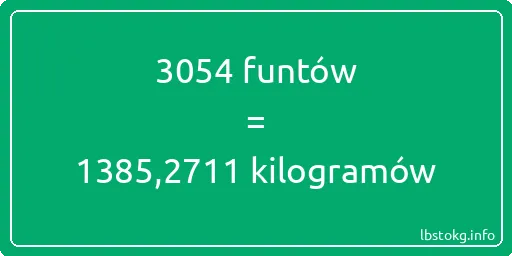 3054 funtów do kilogramów - 3054 funtów do kilogramów