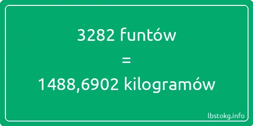 3282 funtów do kilogramów - 3282 funtów do kilogramów