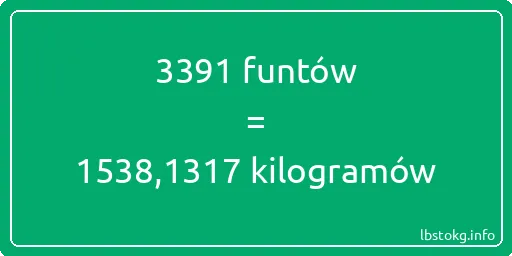 3391 funtów do kilogramów - 3391 funtów do kilogramów