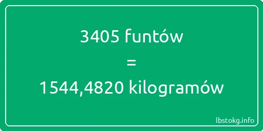 3405 funtów do kilogramów - 3405 funtów do kilogramów