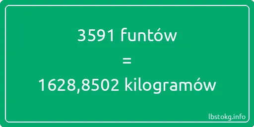 3591 funtów do kilogramów - 3591 funtów do kilogramów