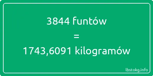 3844 funtów do kilogramów - 3844 funtów do kilogramów