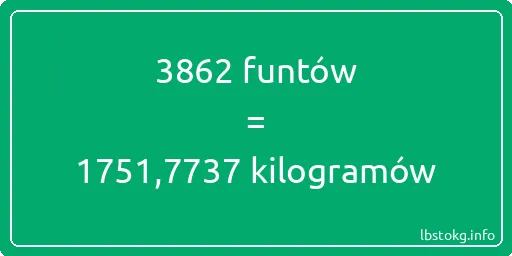 3862 funtów do kilogramów - 3862 funtów do kilogramów