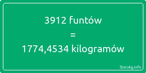 3912 funtów do kilogramów - 3912 funtów do kilogramów