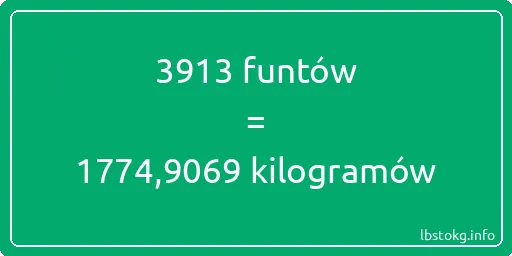 3913 funtów do kilogramów - 3913 funtów do kilogramów