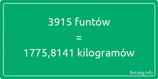 3915 funtów do kilogramów - 3915 funtów do kilogramów