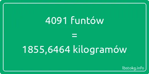 4091 funtów do kilogramów - 4091 funtów do kilogramów