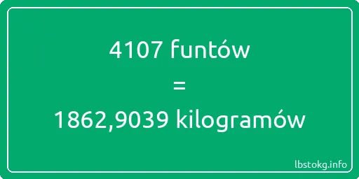 4107 funtów do kilogramów - 4107 funtów do kilogramów