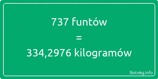 737 funtów do kilogramów - 737 funtów do kilogramów