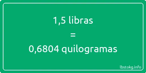 1-5 libras a quilogramas - 1-5 libras a quilogramas