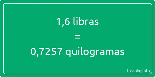 1-6 libras a quilogramas - 1-6 libras a quilogramas