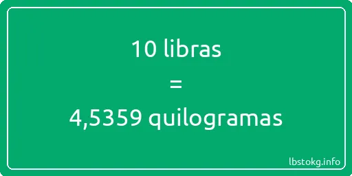 10 libras a quilogramas - 10 libras a quilogramas