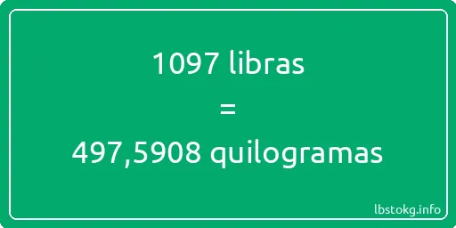 1097 libras a quilogramas - 1097 libras a quilogramas