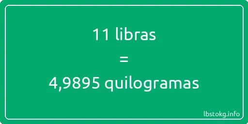 11 libras a quilogramas - 11 libras a quilogramas