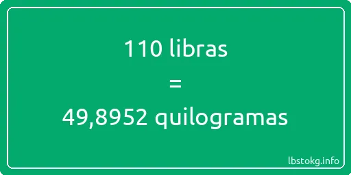 110 libras a quilogramas - 110 libras a quilogramas